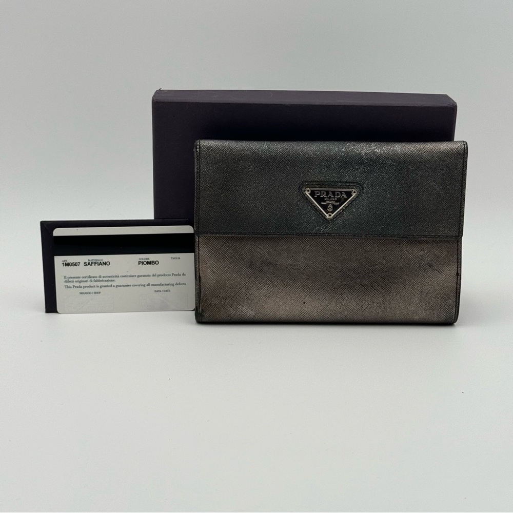 Prada Metallic Wallet